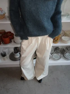 Design By Si Chamomile bukser med lige ben - Off white Outlet