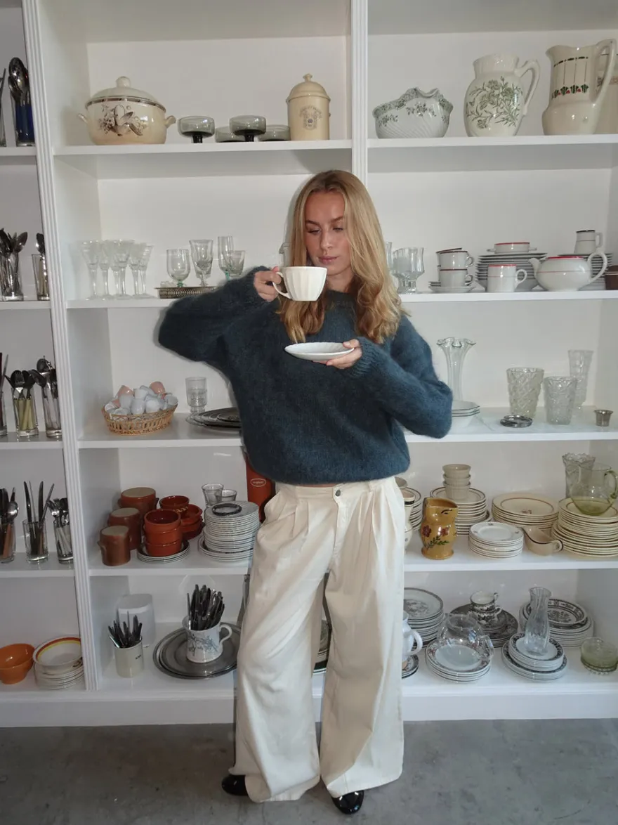 Design By Si Chamomile bukser med lige ben - Off white Outlet