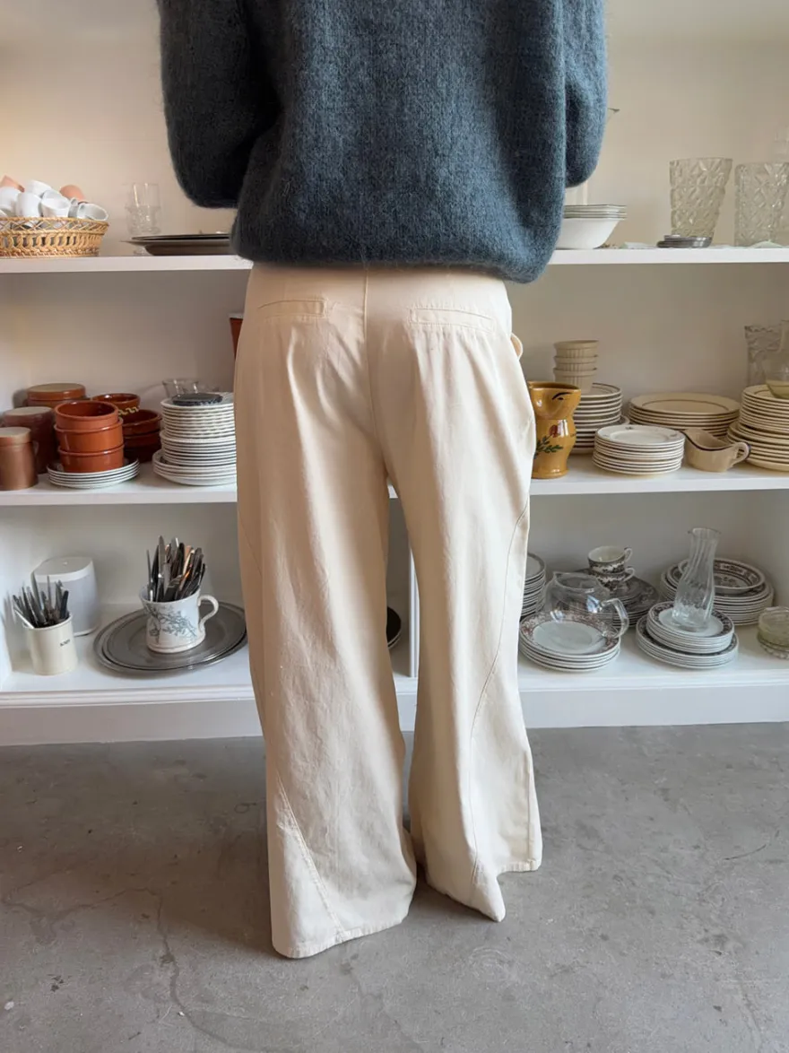 Design By Si Chamomile bukser med lige ben - Off white Outlet