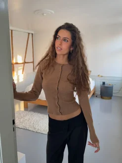 Design By Si Charlotte cardigan - Brun Online