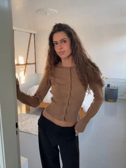 Design By Si Charlotte cardigan - Brun Online