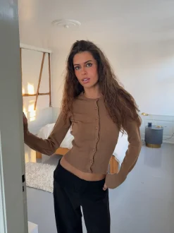 Design By Si Charlotte cardigan - Brun Online