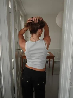Design By Si Chiara tanktop - Lys grå Outlet