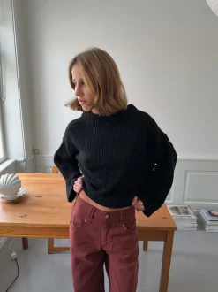 Design By Si Cholana striktrøje med åben ryg - Sort Online