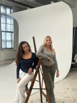 Design By Si Christine langærmet bluse - Grå Discount