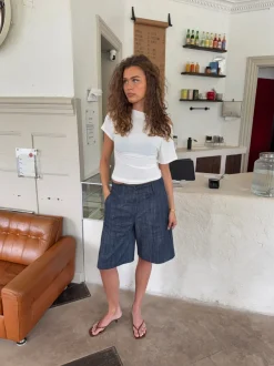 Design By Si Cilena bermudashorts - Mørkeblå Clearance