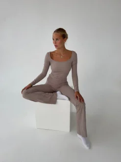 Design By Si Clarity longsleeve blouse - Ash Best