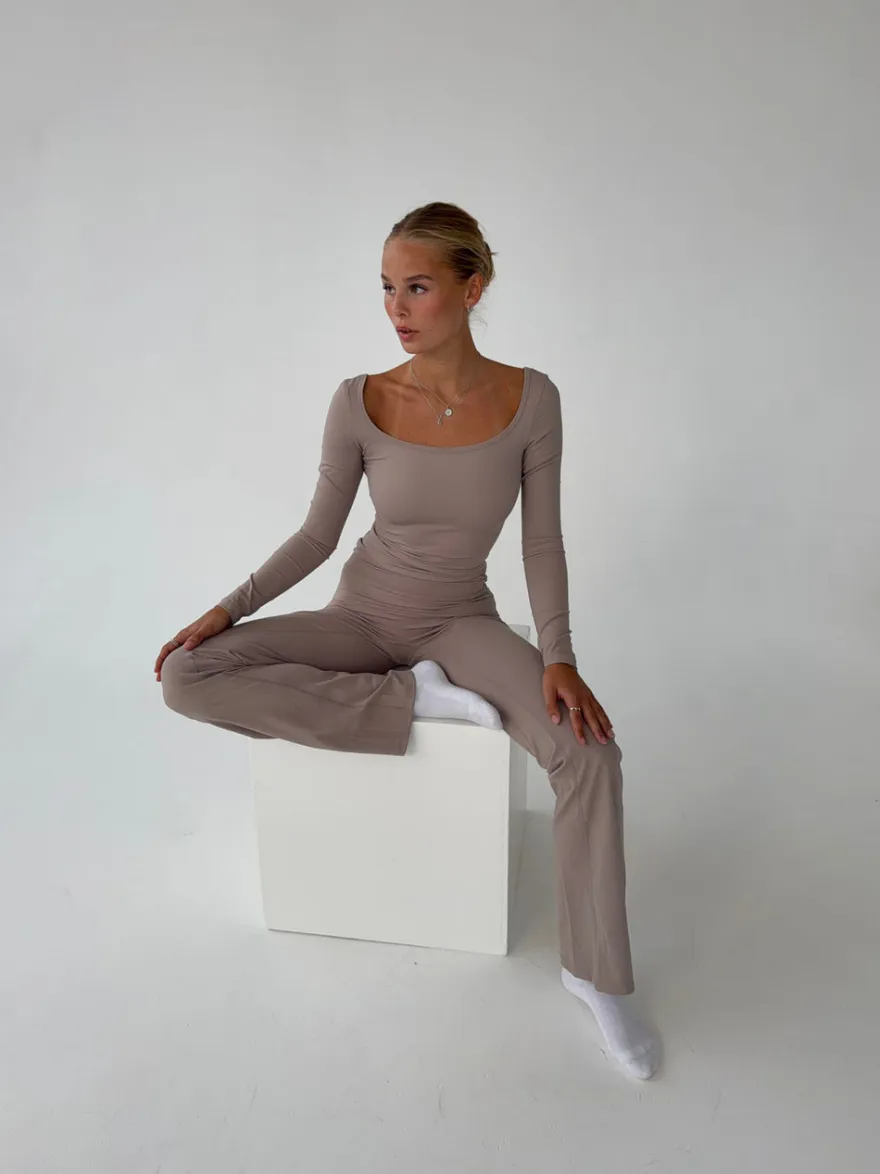 Design By Si Clarity longsleeve blouse - Ash Best