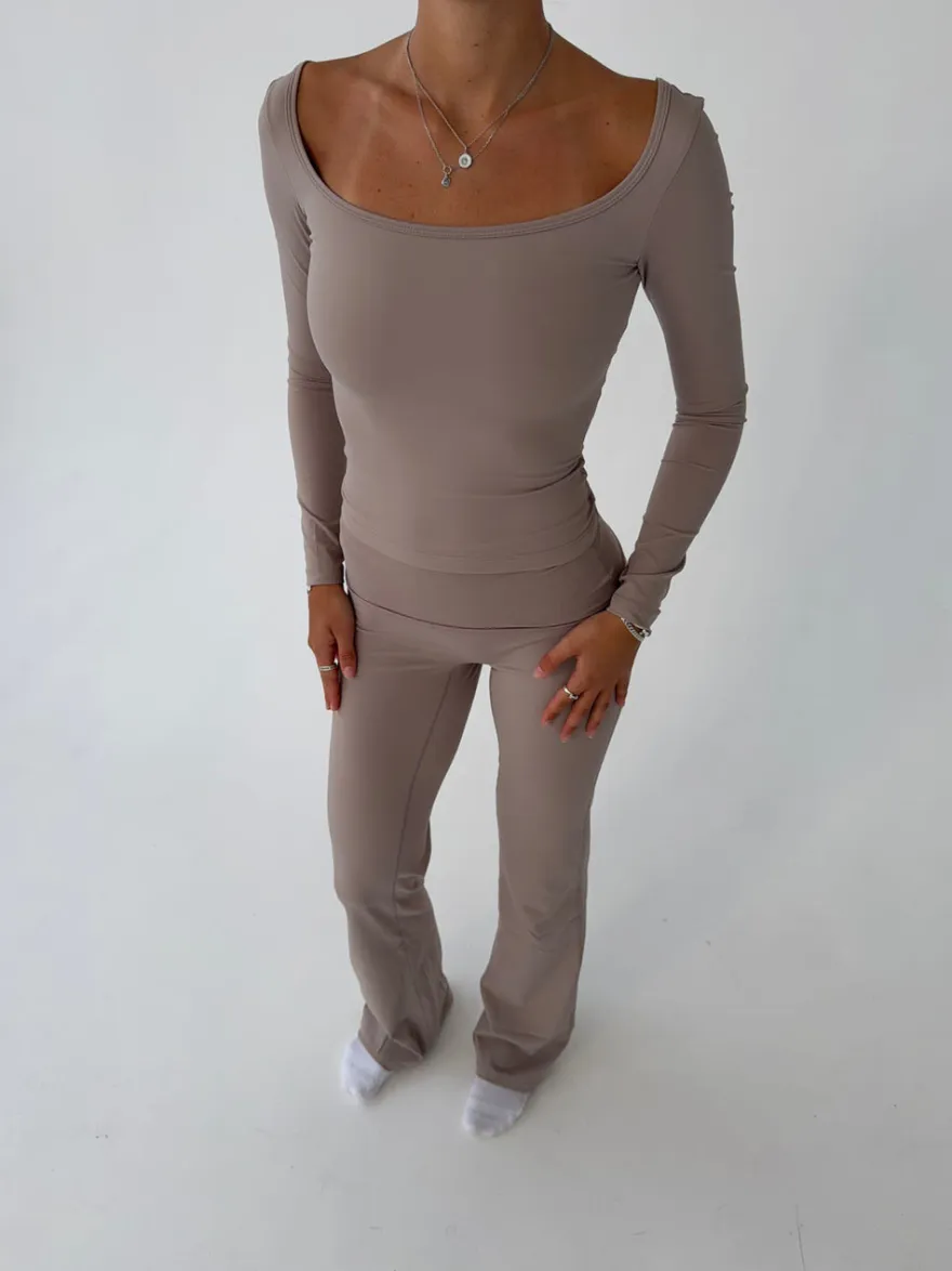 Design By Si Clarity longsleeve blouse - Ash Best