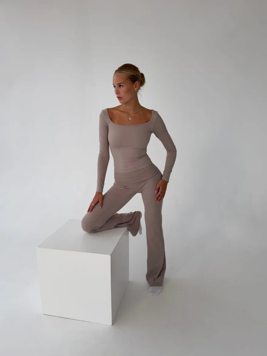 Design By Si Clarity longsleeve blouse - Ash Best