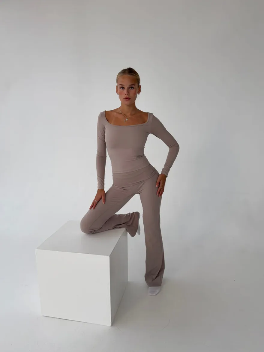 Design By Si Clarity longsleeve blouse - Ash Best