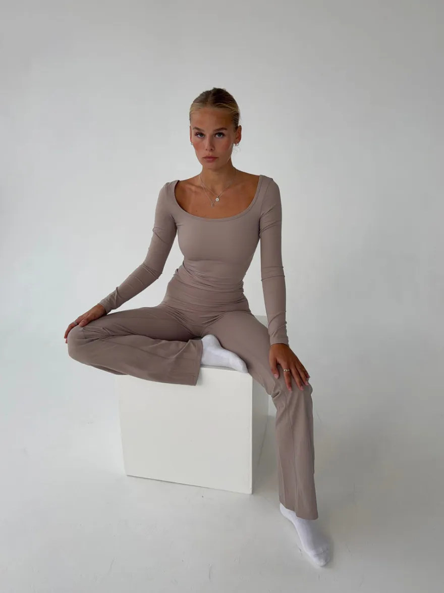 Design By Si Clarity longsleeve blouse - Ash Best
