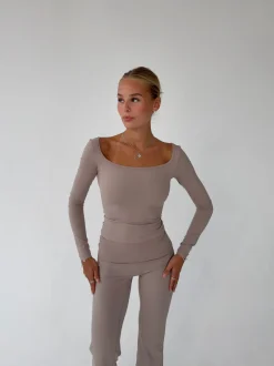 Design By Si Clarity longsleeve blouse - Ash Best