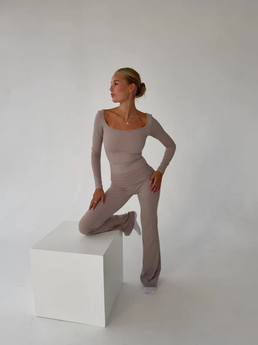 Design By Si Clarity longsleeve blouse - Ash Best
