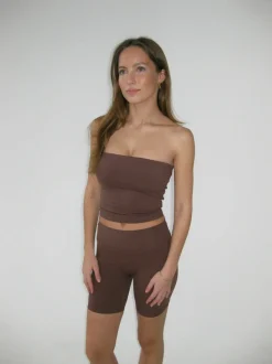 Design By Si Core tube top - Espresso Best