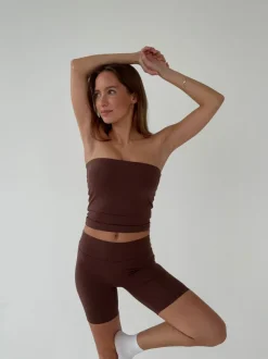 Design By Si Core tube top - Espresso Best