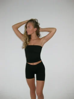 Design By Si Core tube top - Jet Black New