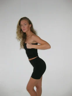 Design By Si Core tube top - Jet Black New