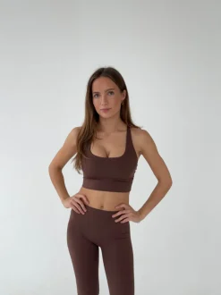 Design By Si Crossback bra - Espresso Online