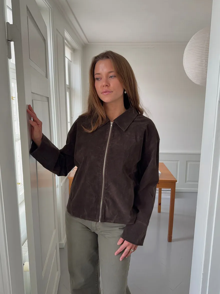 Design By Si Dalila ruskindsjakke - Brun New