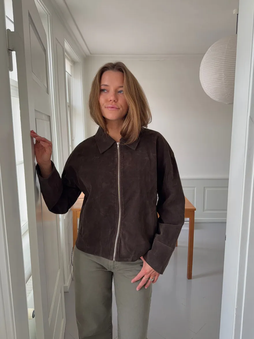 Design By Si Dalila ruskindsjakke - Brun New