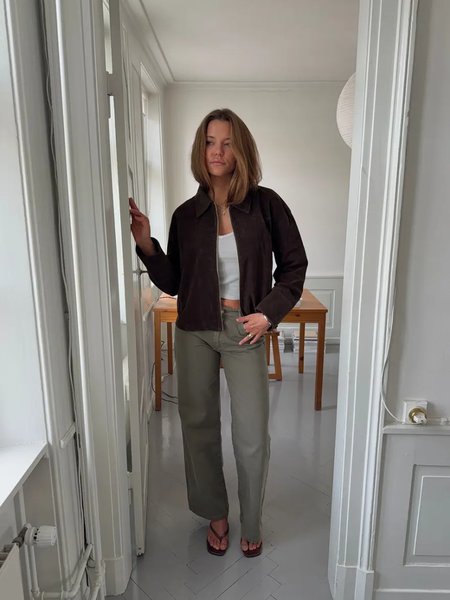 Design By Si Dalila ruskindsjakke - Brun New