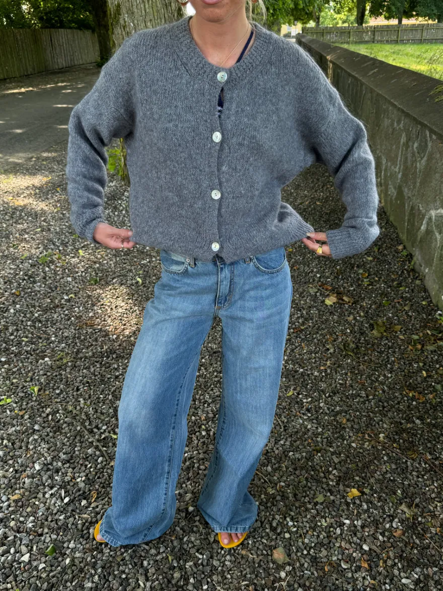 Design By Si Desideria cardigan - Grå Discount