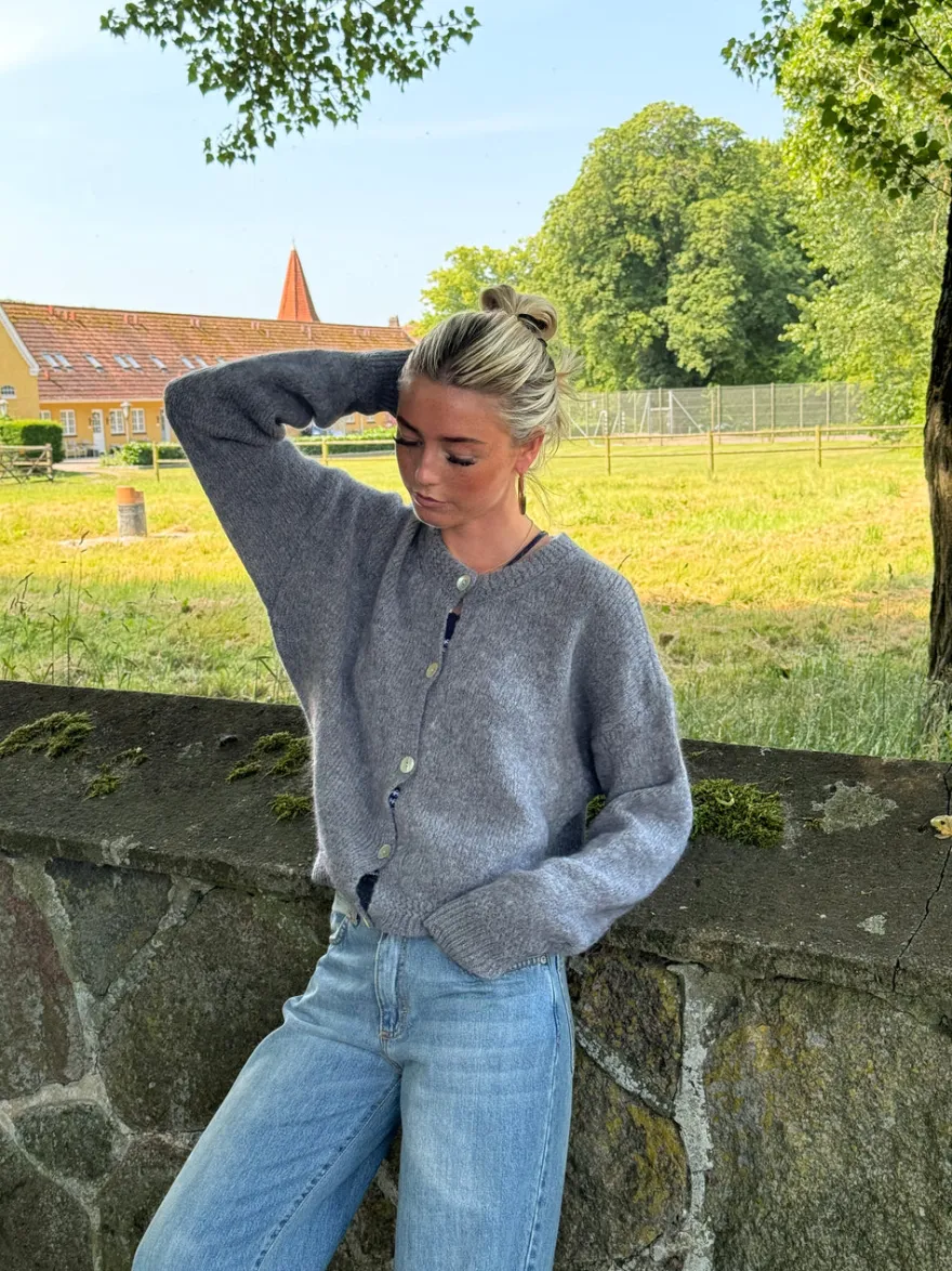 Design By Si Desideria cardigan - Grå Discount