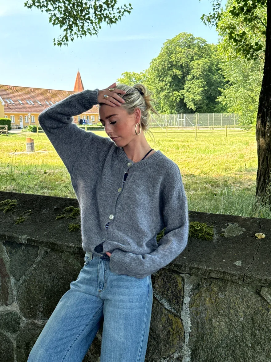Design By Si Desideria cardigan - Grå Discount