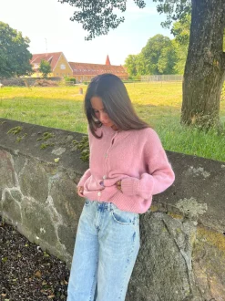 Design By Si Desideria mohair cardigan - Lyserød Outlet