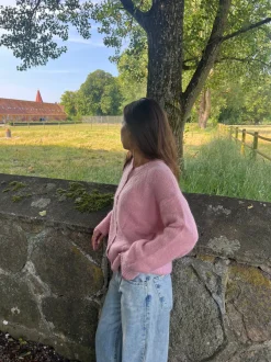 Design By Si Desideria mohair cardigan - Lyserød Outlet