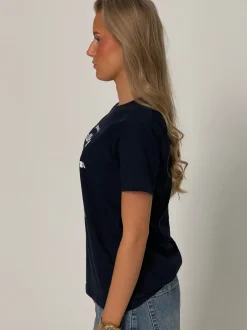 Design By Si Don't talk shit oversized tee - Navy New
