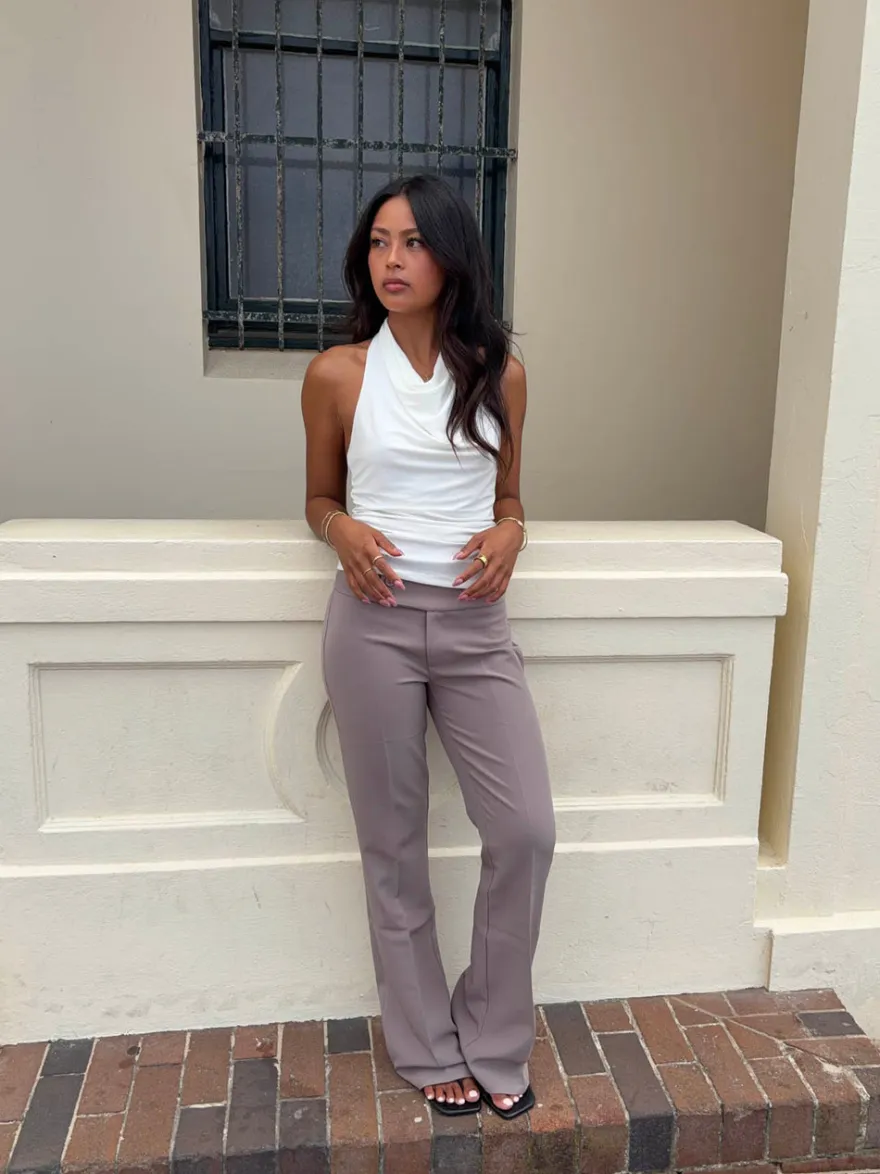 Design By Si Dora halterneck top - Hvid