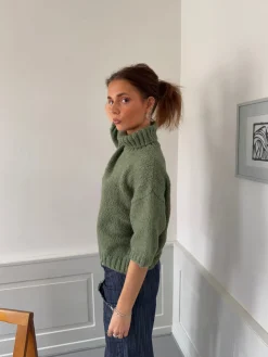 Design By Si Dubleo striktrøje med korte ærmer - Grøn Clearance
