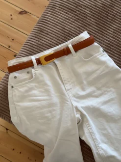 Design By Si Edge bælte - Brun/guld Outlet