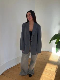 Design By Si Epsilia oversized blazer - Grå Best