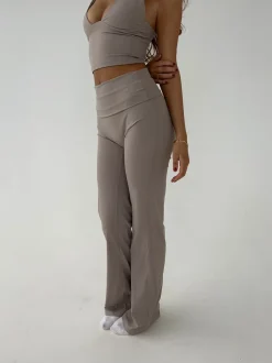 Design By Si Essential flared pants - Ash Best
