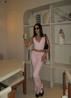 Design By Si Essential flared pants - Candyfloss Clearance