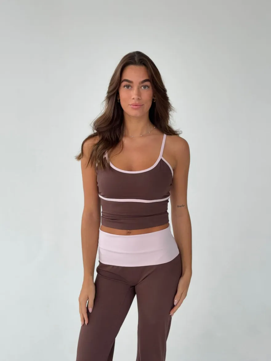 Design By Si Essential tank top - Espresso/candyfloss New