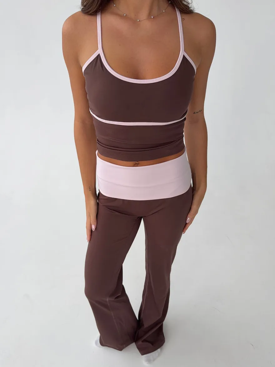 Design By Si Essential tank top - Espresso/candyfloss New