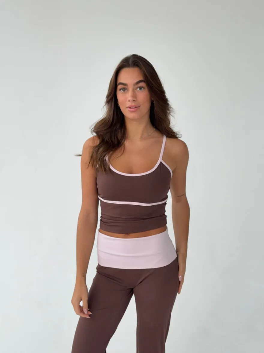 Design By Si Essential tank top - Espresso/candyfloss New