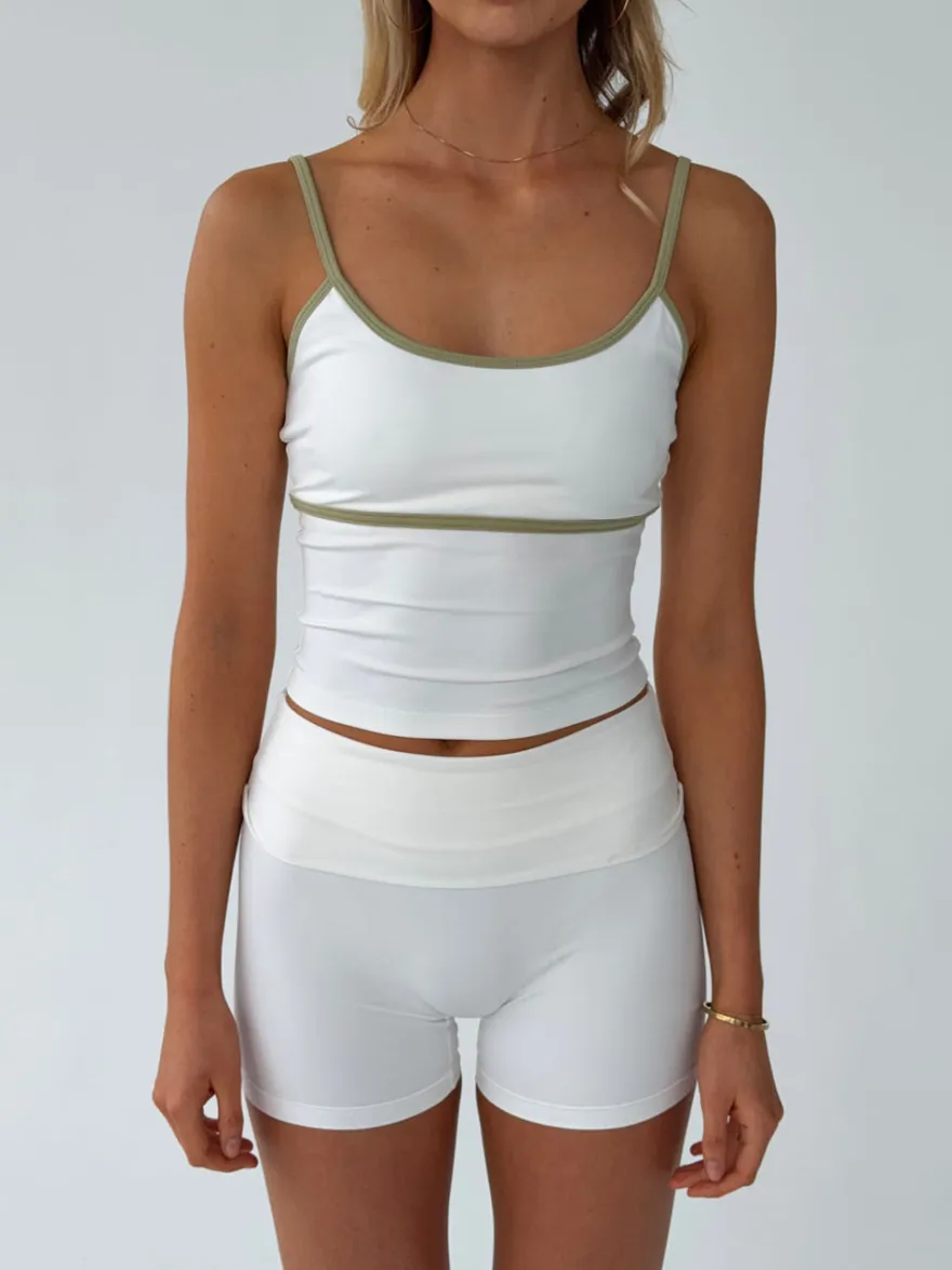 Design By Si Essential tank top - Marshmellow/matcha Online