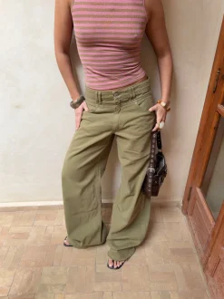 Design By Si Felux jeans - Kaki Sale