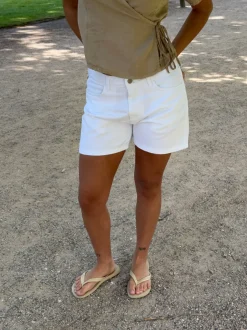 Design By Si Filine shorts - Hvid denim Online