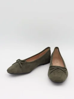 Design By Si Fione ballerinaer i ruskind - Kaki Online