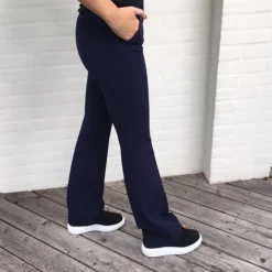 Design By Si Flare bukser navy med lommer Online