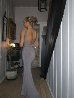 Design By Si Flora maxikjole - Taupe Sale