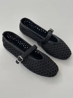 Design By Si Flotana ballerina - Sort Outlet