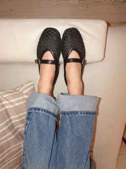 Design By Si Flotana ballerina - Sort Outlet