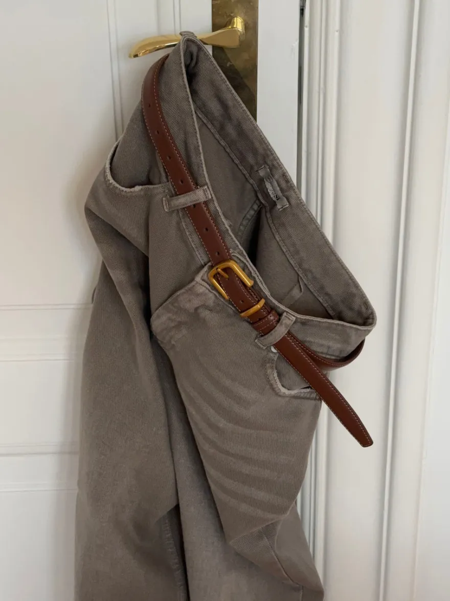 Design By Si Forge bælte - Brun/guld Online
